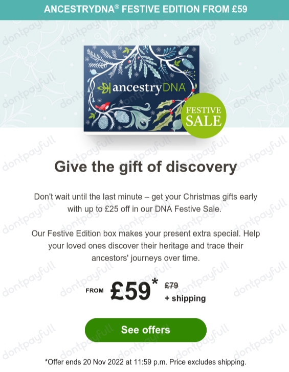 26 Off AncestryDNA Coupons & Discount Codes - Nov 2022