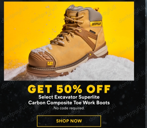 55% Off CAT Footwear Coupon, Promo Code 
