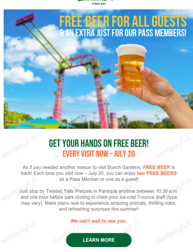 50 Off Busch Gardens Coupon, Promo Codes July 2023