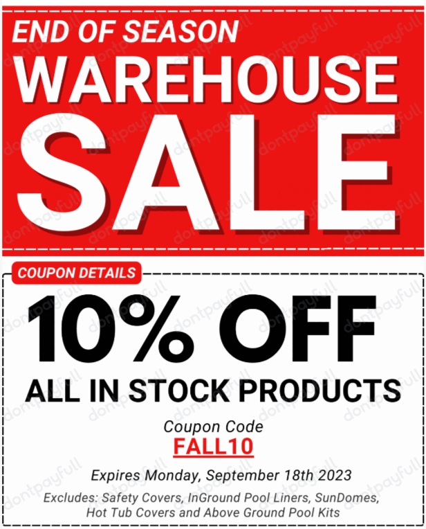 National Discount Pool Supplies Coupons (30 Discount)