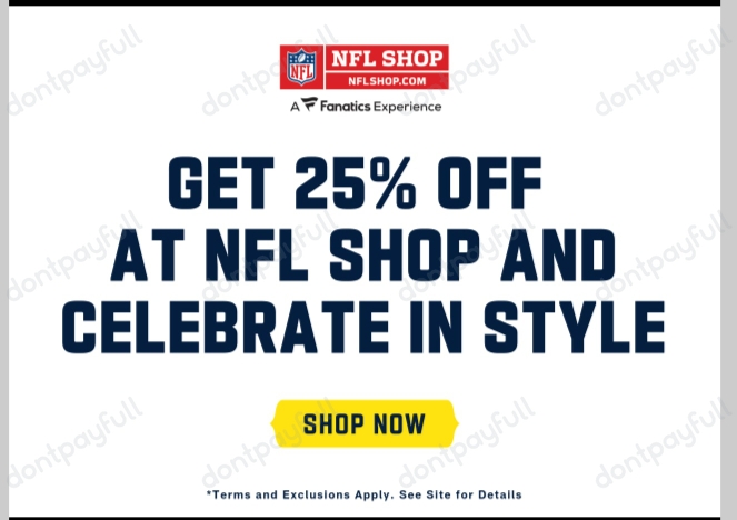 NFL Shop Coupons - 25% OFF in September 2023