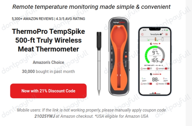 Verified 5% Off  ThermoPro Coupons Black Friday 2024