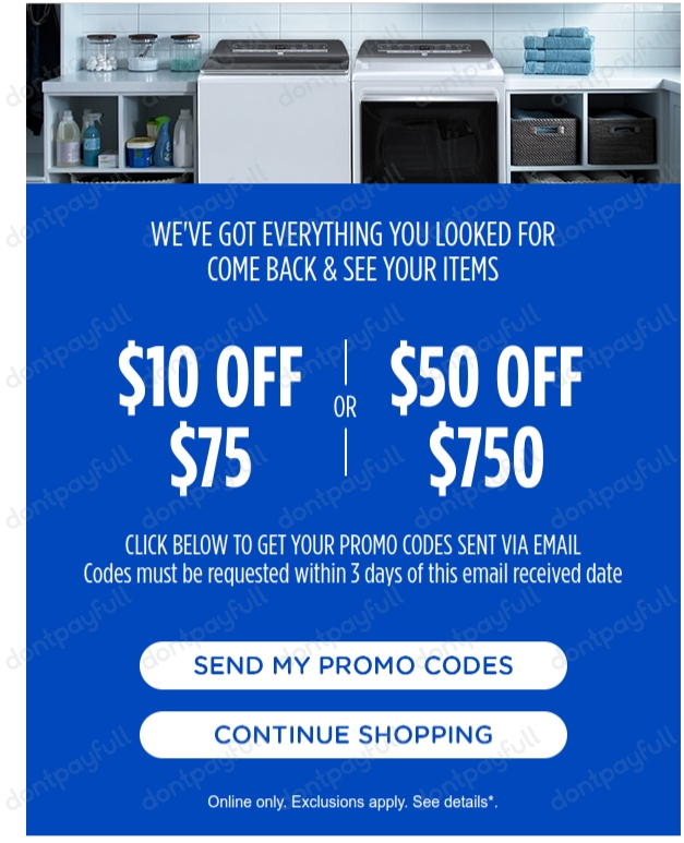 90% Off Sears Coupon, Coupon Codes - January 2024