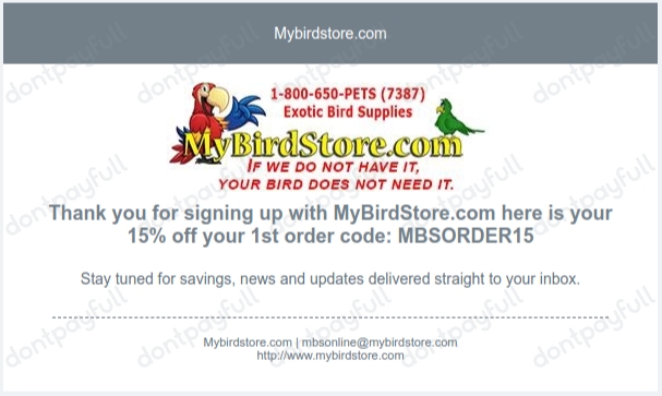70% Off My Bird Store PROMO CODE (16 Active) July 2024