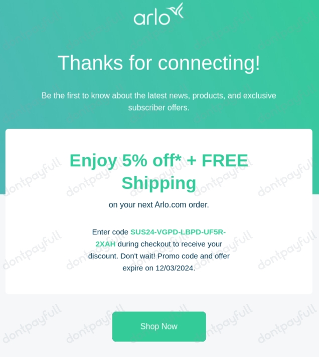 20 Off Arlo Coupon Code, Promo Codes July 2024