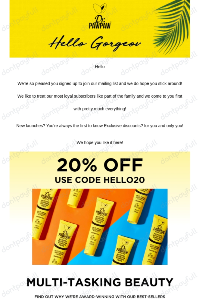 65 Off Dr Paw Paw DISCOUNT CODES ⇨ September 2024