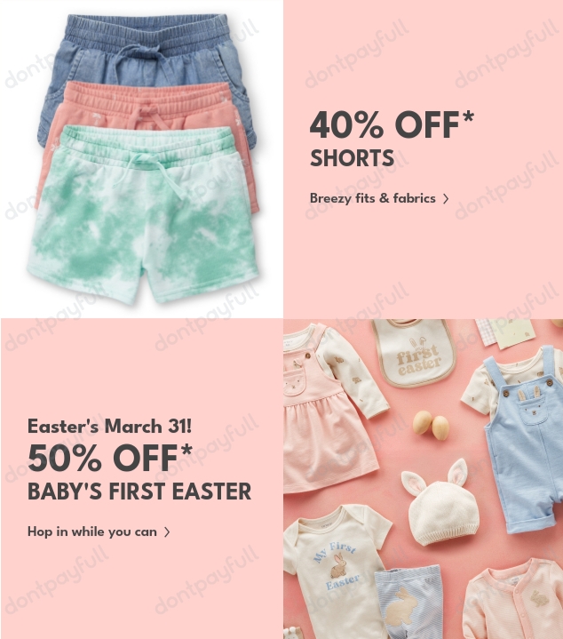 82 Off Carter's Coupon, Promo Codes March 2024