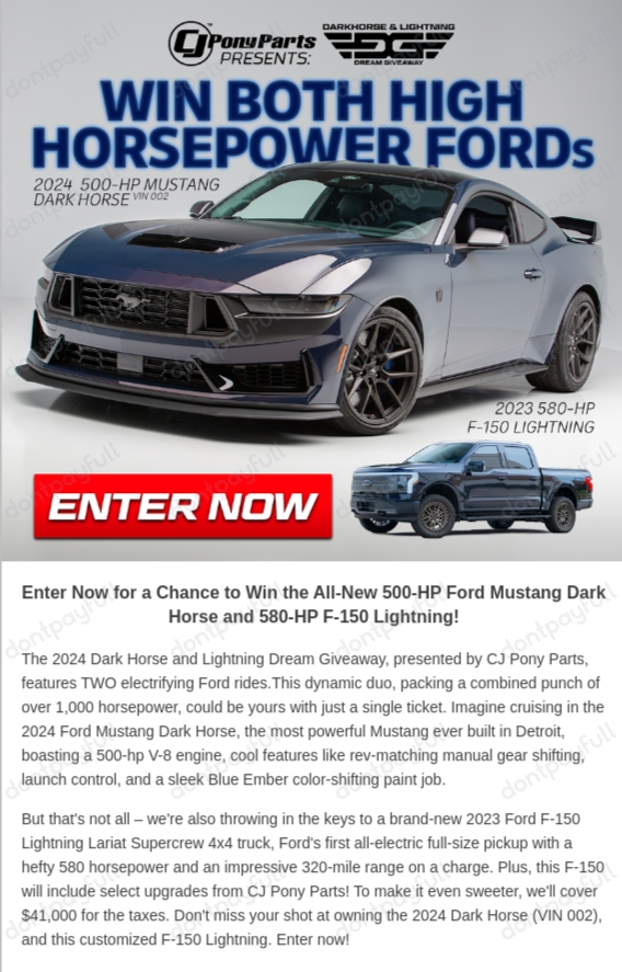 80 Off CJ Pony Parts Coupons, Promo Codes Sep 2024