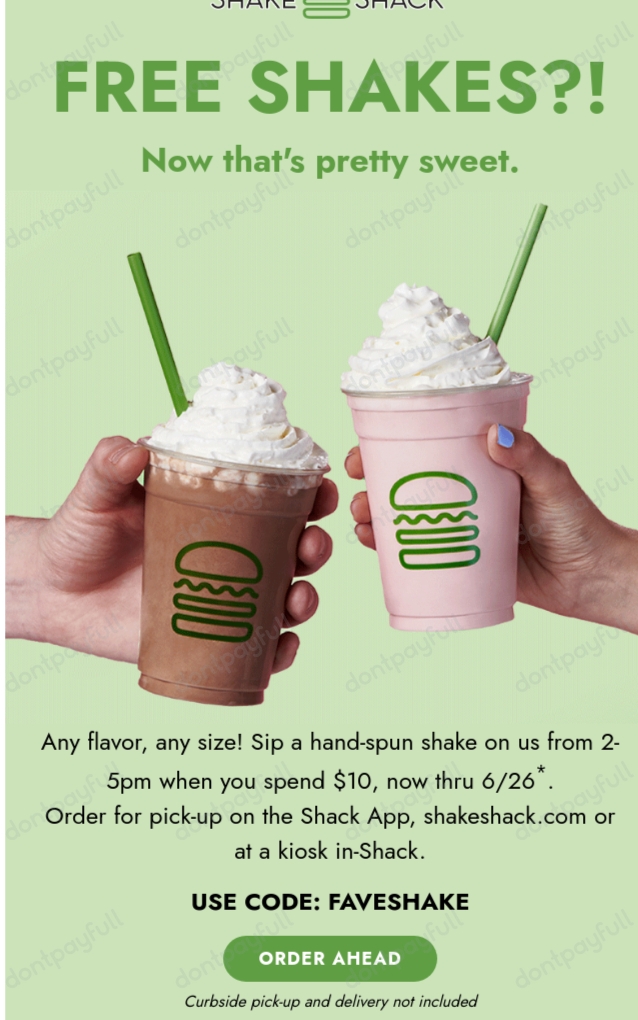 20 Off Shake Shack Coupon, Promo Codes June 2024