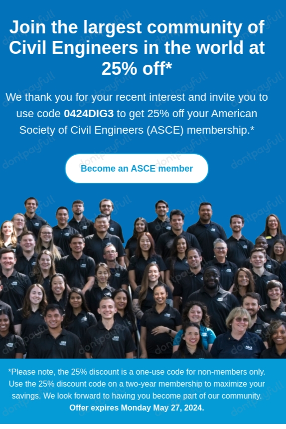 25% Off ASCE PROMO CODE ⇨ (6 ACTIVE) May 2024