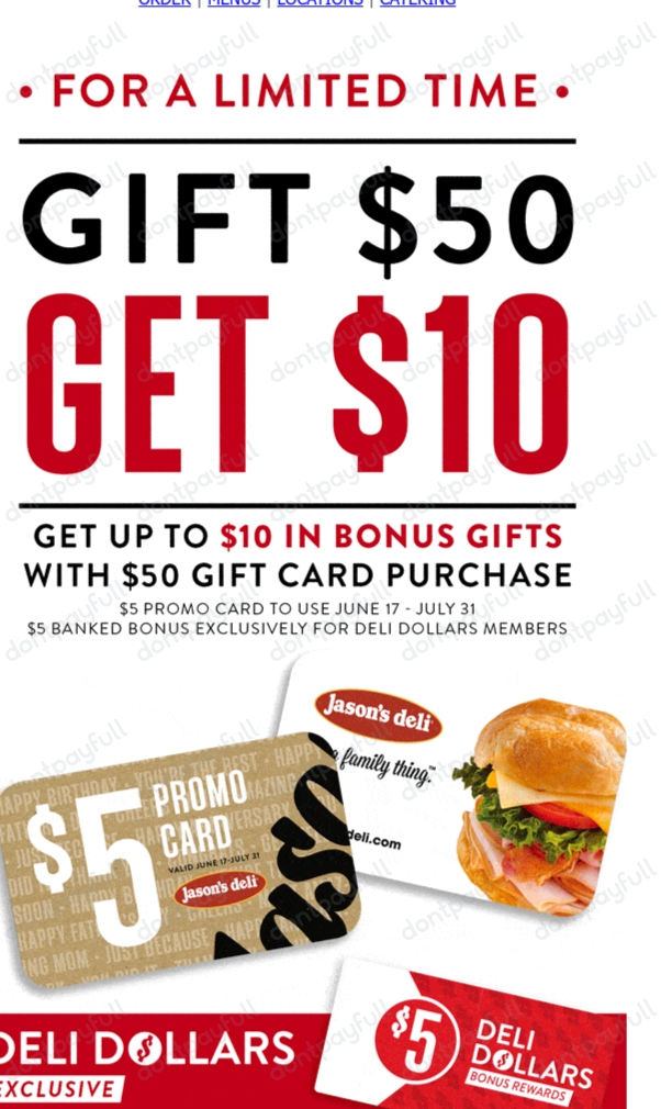 10 Off Jason's Deli Promo Code, Coupons Jun 2024