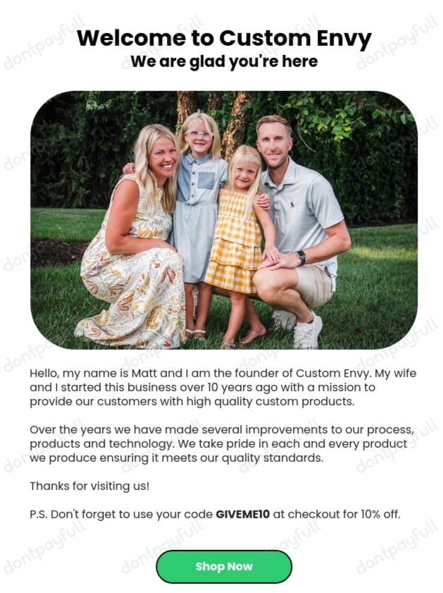 25 Off Custom Envy COUPON CODES ⇨ September 2024