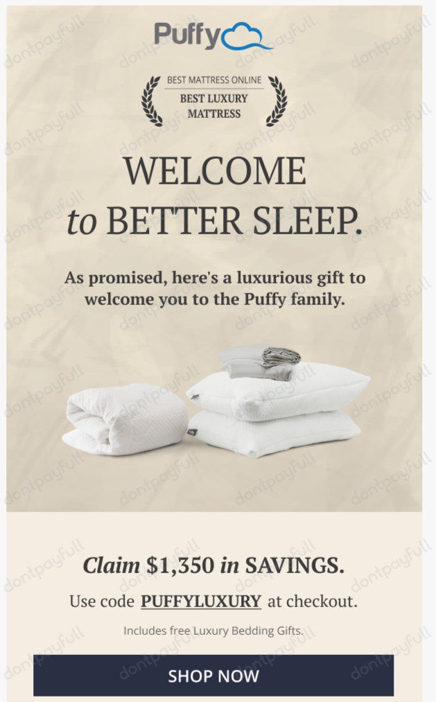 70 Off Puffy Mattress DISCOUNT CODES ⇨ October 2024