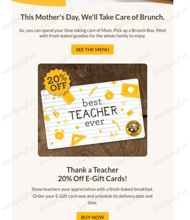 50% Off Einstein Bros. Bagels Coupon, Promo Codes - 2024