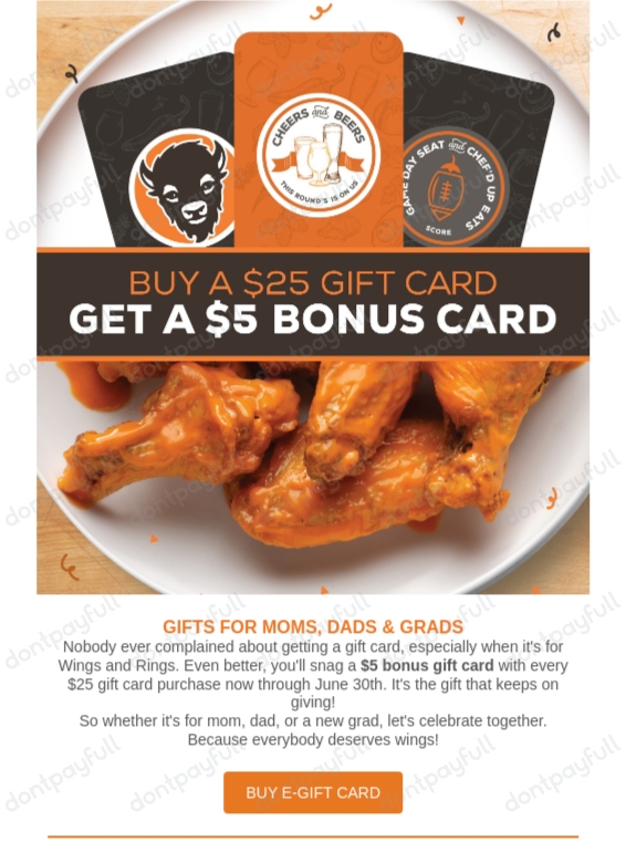 5 Buffalo Wings & Rings Coupon Codes, Coupons