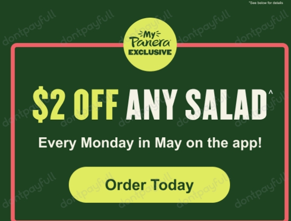 50% Off Panera Bread Promo Code, Coupons - May 2024