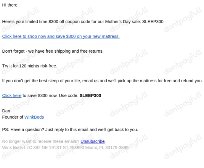 300 Off WinkBeds Coupons, Discount Codes Sep 2024