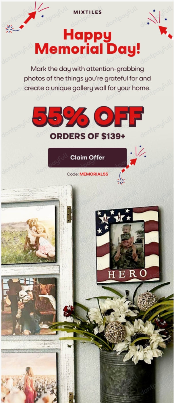 81 Off Mixtiles Promo Code, Coupon Codes June 2024