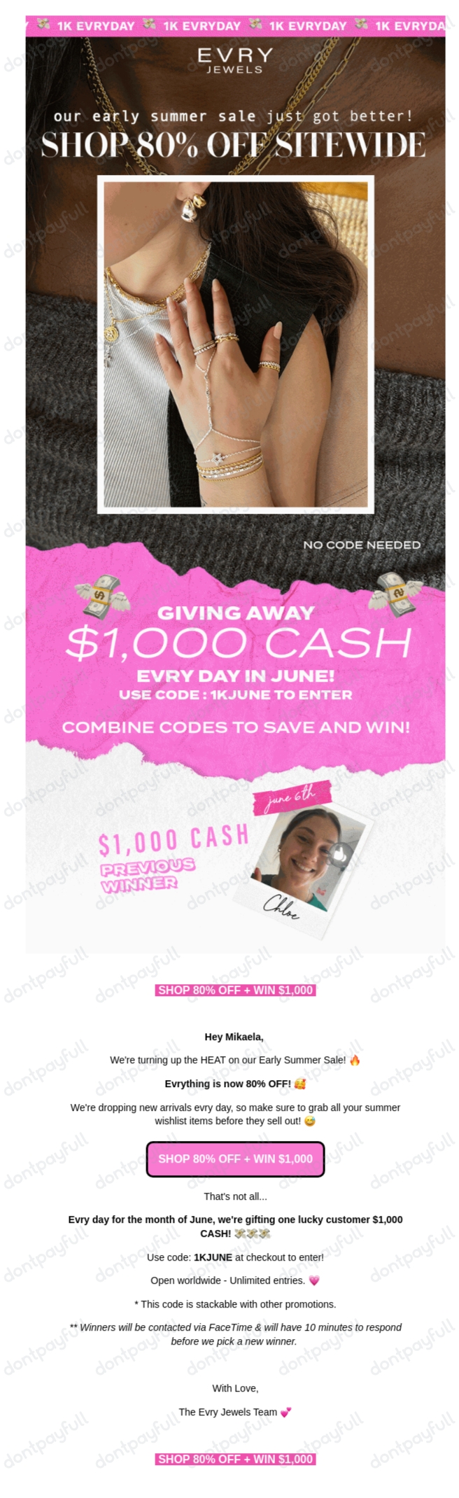 99 Off EVRY Jewels Discount Code (38 Active) June 2024