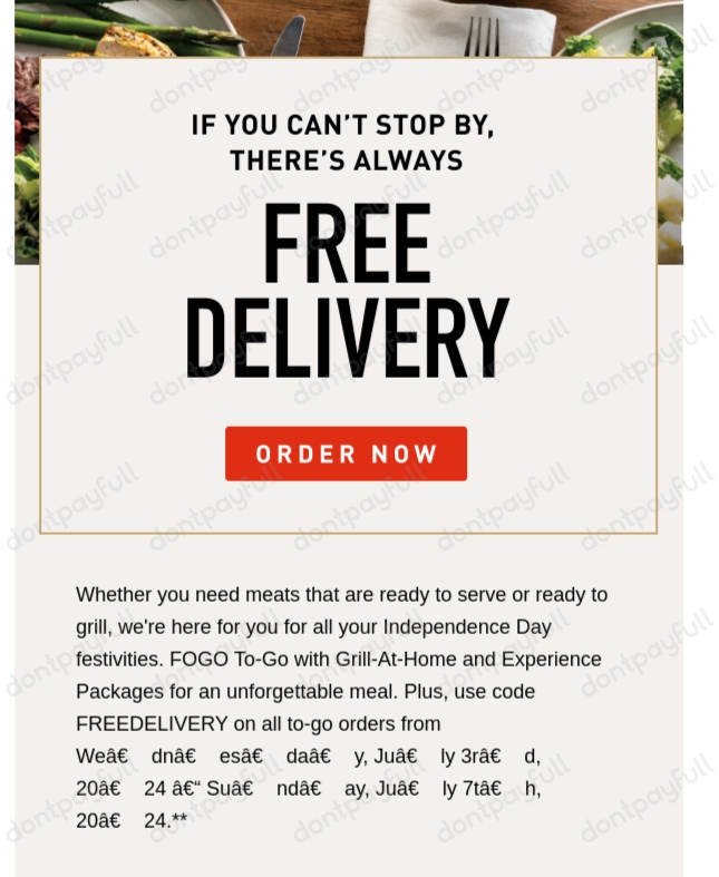 4 Fogo de Chão Coupons, Promo Codes - August 2024
