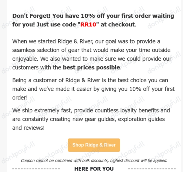 33 Off Ridge & River Discount Codes September 2024