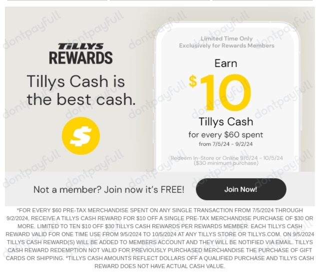 70% Off Tillys Promo Codes, Coupons - August 2024
