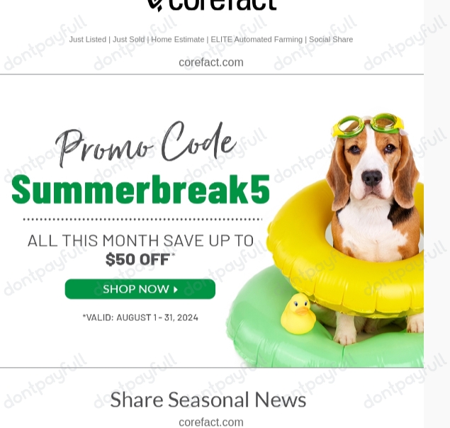 10 Off Corefact Promo Codes, Coupon Codes, August 2024